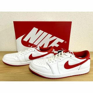 ナイキ(NIKE)のナイキ エア ジョーダン 1 LOW OG White/Red 29.0㎝ 新品(スニーカー)