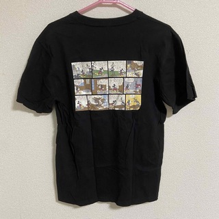 【未使用】ミッキー　Tシャツ　半袖　黒　コミック柄(Tシャツ(半袖/袖なし))