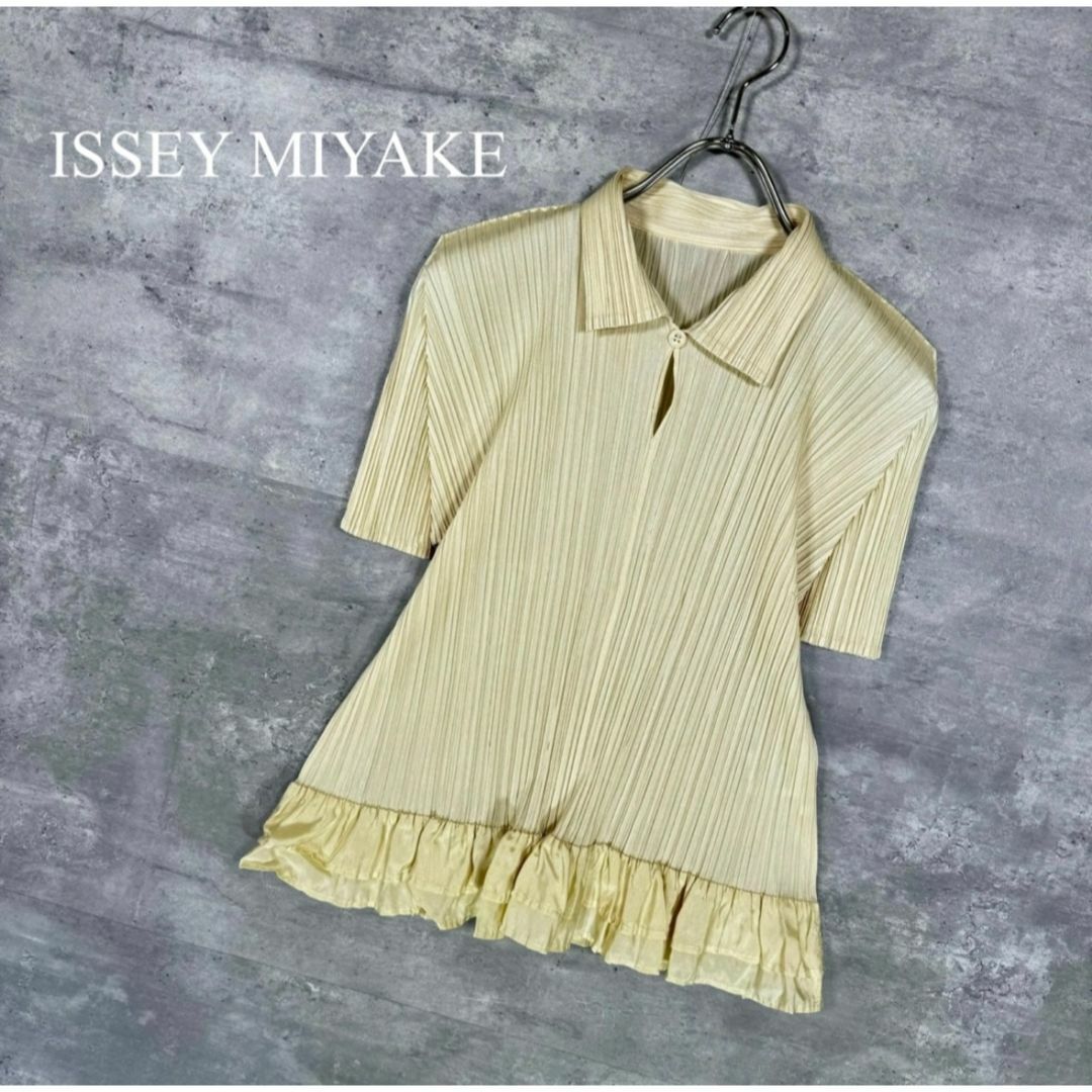 PLEATS PLEASE ISSEY MIYAKE(プリーツプリーズイッセイミヤケ)の『ISSEY MIYAKE』イッセイミヤケ (3) プリーツ 半袖ブラウス レディースのトップス(カットソー(半袖/袖なし))の商品写真