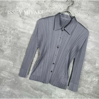 PLEATS PLEASE ISSEY MIYAKE - 『ISSEY MIYAKE』イッセイミヤケ (3) プリーツ カーディガン