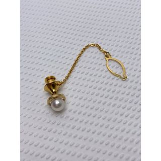 ミキモト(MIKIMOTO)のN230 美品 ミキモト K14 パール タイピン ネクタイピン ピンブローチ(ネクタイピン)