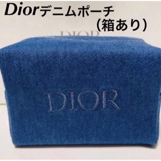 ディオール(Dior)の新品　dior ディオール ノベルティ デニムポーチ 箱付き　デニムオファー(ポーチ)