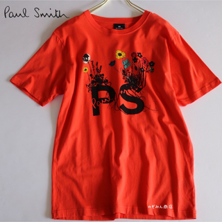 Paul Smith - 【PAUL SMITH】半袖Tシャツ　花　オレンジ　L★