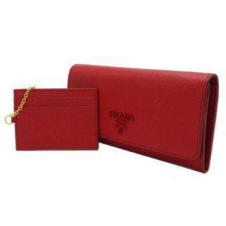 プラダ(PRADA)のPRADA 二つ折長財布 1MH132 SAFFIANO SHINE FUOCO(財布)