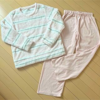 【美品】 ルームウェア 部屋着 上下セット モコモコ(パジャマ)