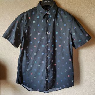 ポールスミス(Paul Smith)のポールスミス 半袖 シャツ 水玉 ドット メンズ ブラック マルチカラー M(Tシャツ/カットソー(半袖/袖なし))