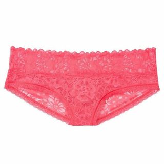 ヴィクトリアズシークレット(Victoria's Secret)のVICTORIA'S SECRET レーシーヒップハンガー XS コーラル 透け(ショーツ)