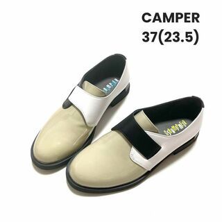 カンペール(CAMPER)のカンペール レザー スニーカー ローファー 美品 CAMPER twins(ローファー/革靴)