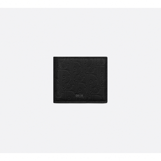 クリスチャンディオール(Christian Dior)の新作 新品 ディオール 2つ折りウォレット ウォレット 財布 メンズ ブラック(折り財布)
