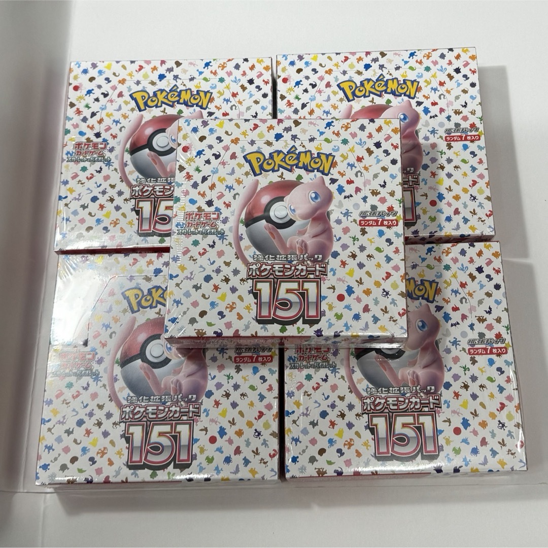 ポケモン(ポケモン)のポケモンカード151 新品未開封シュリンク付き5BOX メンズのメンズ その他(その他)の商品写真