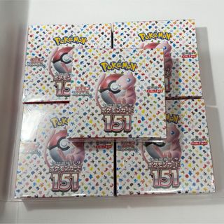 ポケモン(ポケモン)のポケモンカード151 新品未開封シュリンク付き5BOX(その他)