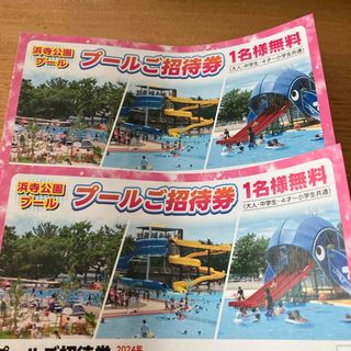 浜寺公園プール1日無料ご招待券　2名無料(プール)