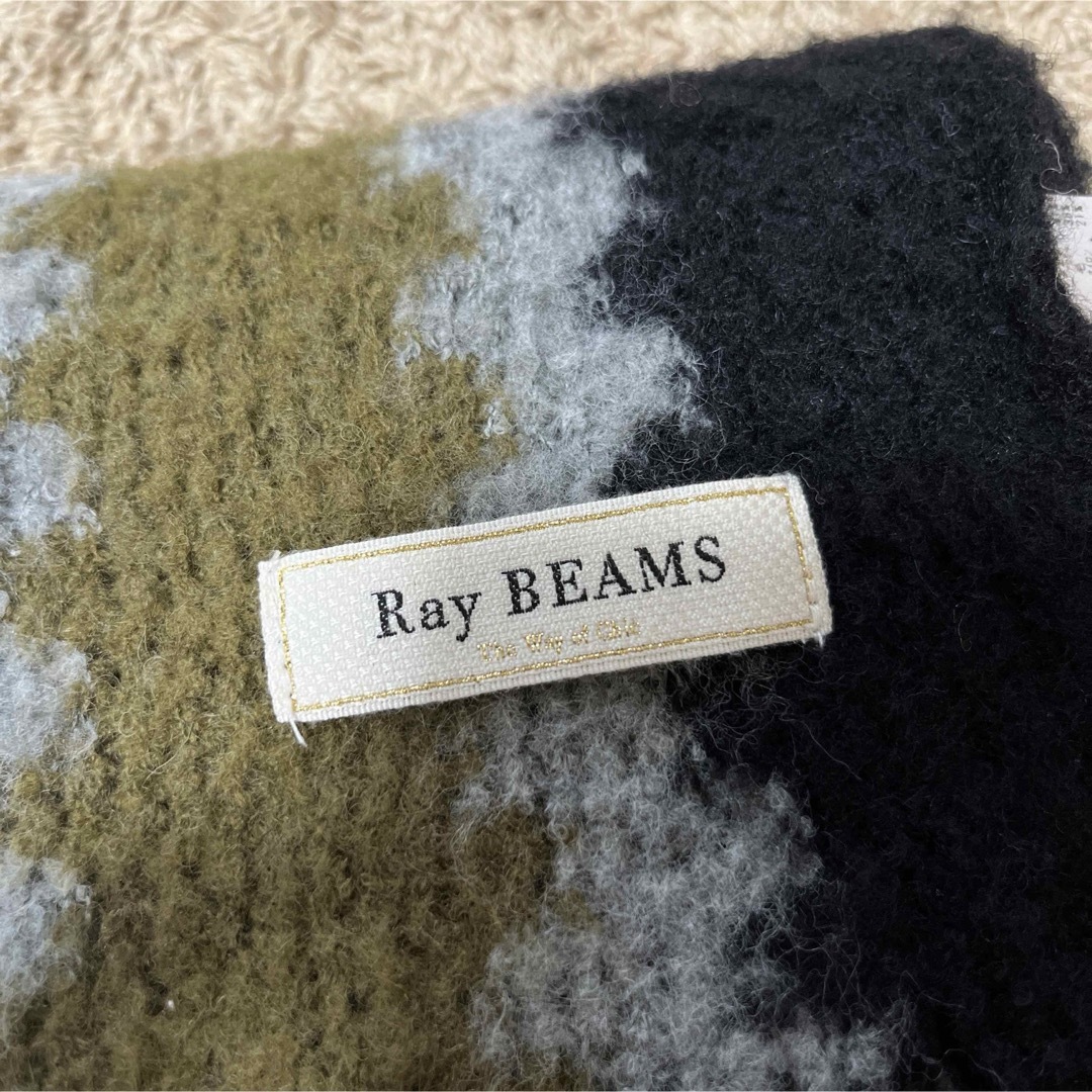 Ray BEAMS(レイビームス)の【美品】Ray BEAMS ⭐︎ レイビームス　マフラー　イタリア製 レディースのファッション小物(マフラー/ショール)の商品写真