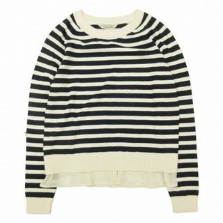 美品 トラッゾドンナ Torrazzo Donna ボーダー ニット シフォン