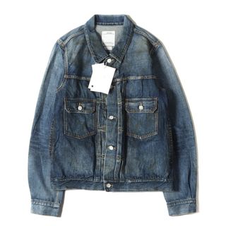 visvim ビズビム ジャケット サイズ:2 19AW ヴィンテージ加工 2nd デニムジャケット SS 101 JKT DRY DMGD-1000 インディゴ アウター ブルゾン 上着【メンズ】