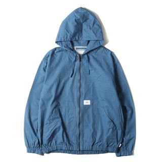 ダブルタップス(W)taps)の美品 WTAPS ダブルタップス ジャケット サイズ:M 23SS リップストップ シャンブレー フードジャケット PAB JACKET COTTON. RIPSTOP インディゴ アウター ブルゾン 上着【メンズ】【中古】(Gジャン/デニムジャケット)