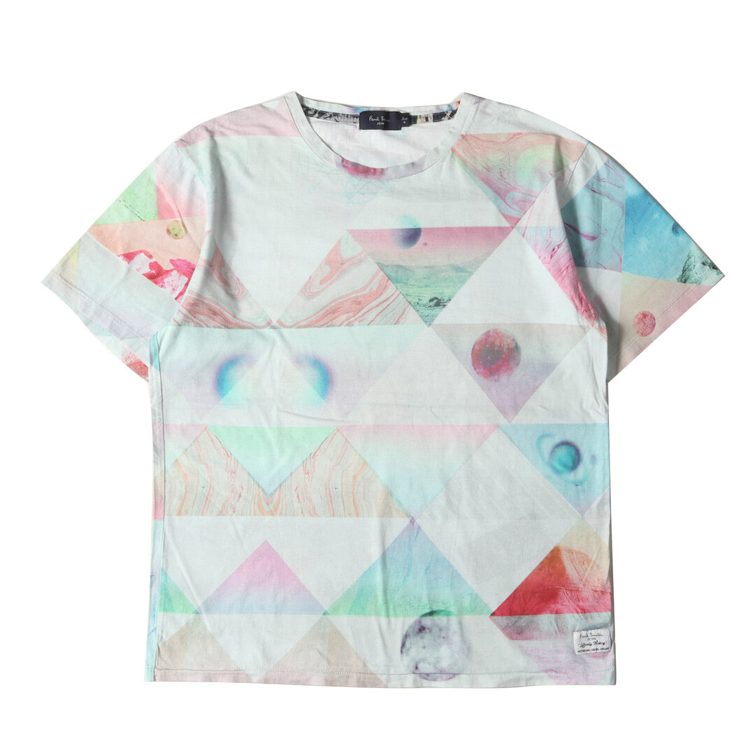 Paul Smith(ポールスミス)のPaul Smith ポールスミス Tシャツ サイズ:XL パステル ジオメトリック プリント クルーネック 半袖Tシャツ / 総柄 JEANS マルチカラー トップス カットソー【メンズ】【中古】 メンズのトップス(Tシャツ/カットソー(半袖/袖なし))の商品写真