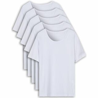 [BALLOT] インナーシャツ メンズ 半袖 肌着 丸首 5枚組(その他)