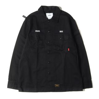 ダブルタップス(W)taps)の美品 WTAPS ダブルタップス シャツ サイズ:M 17AW コットンツイル ミリタリーシャツ BUDS LS 01 ブラック 黒 トップス カジュアルシャツ 長袖【メンズ】【中古】(シャツ)