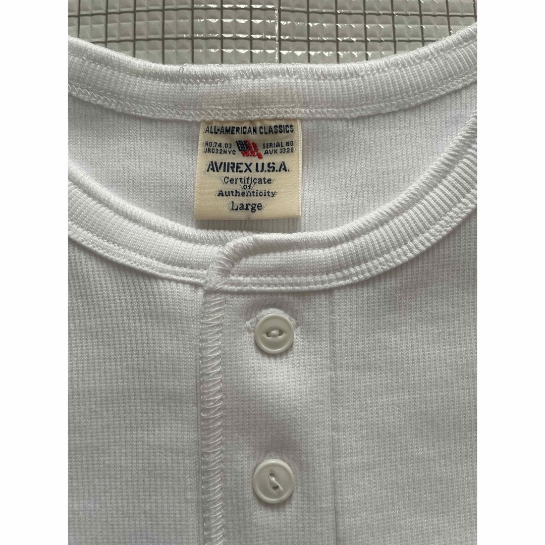 AVIREX(アヴィレックス)のAVIREX  Lサイズ　新品未使用　白　グレー　2枚セット メンズのトップス(Tシャツ/カットソー(半袖/袖なし))の商品写真