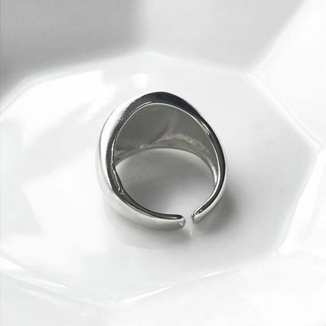 ブラック stone ring レディースのアクセサリー(リング(指輪))の商品写真