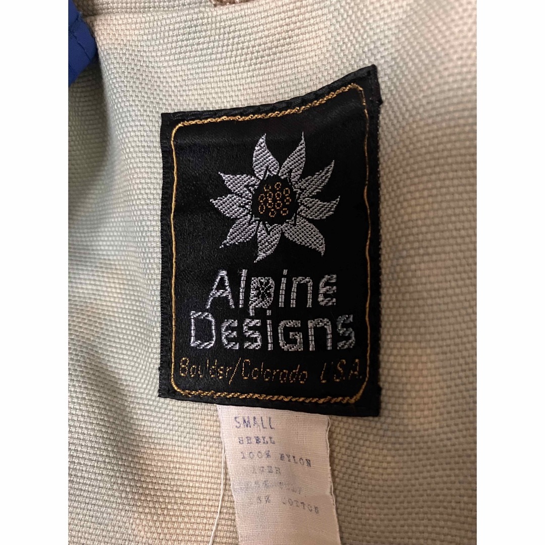 ALPINE(アルパイン)の70s アルパインマウンテンパーカーブルーold outdoorワッペンキャンプ メンズのジャケット/アウター(マウンテンパーカー)の商品写真
