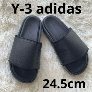 Y-3 - 新品 Y-3 ヨウジヤマモト 厚底 レザー スライド サンダル 黒 24.5㎝