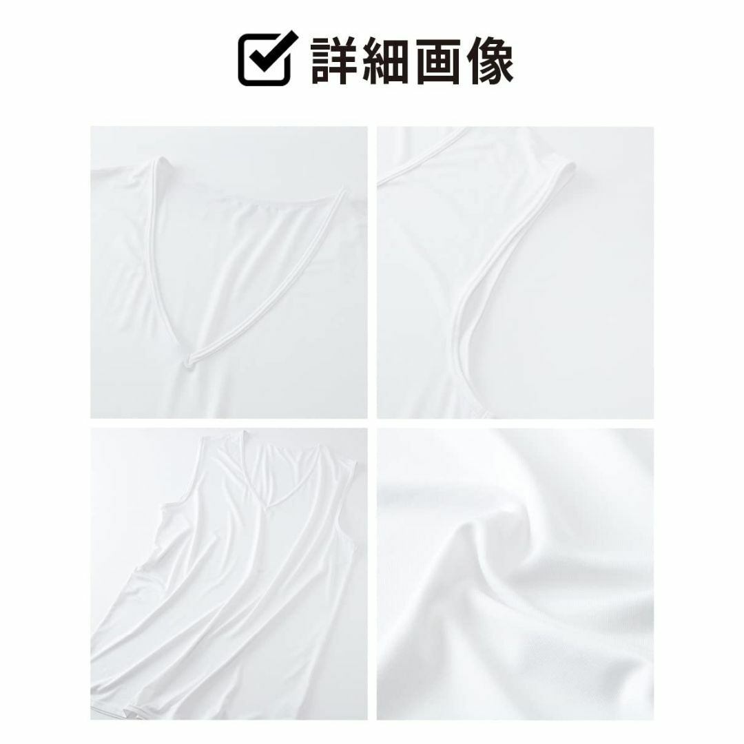 [ニッセン] インナーシャツ 肌着 セット 3枚組 メンズ ノースリーブ 吸汗速 メンズのファッション小物(その他)の商品写真