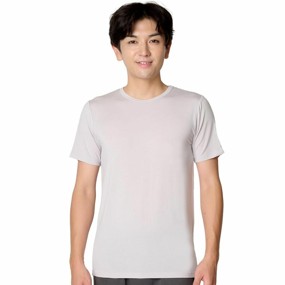 [Beisia] インナーシャツ WARMMOIST +４℃ 半袖 丸首 肌着  メンズのファッション小物(その他)の商品写真