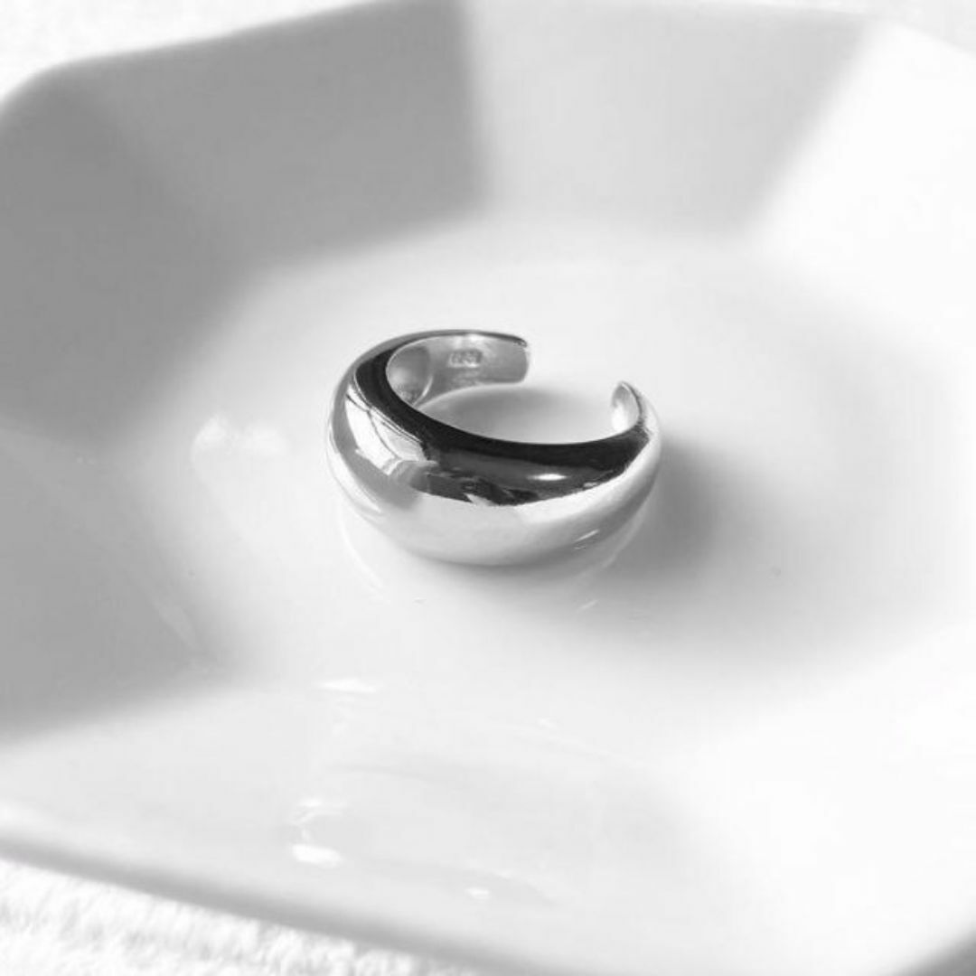 シルバー curve bowl ring レディースのアクセサリー(リング(指輪))の商品写真