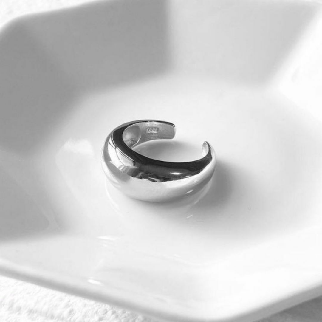 シルバー curve bowl ring レディースのアクセサリー(リング(指輪))の商品写真