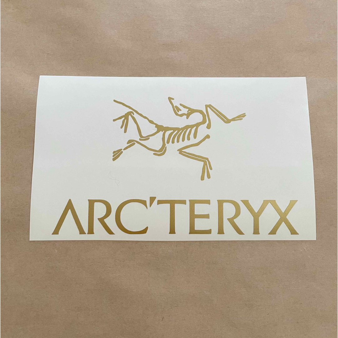 ARC'TERYX(アークテリクス)の◆19㎝◆ARC'TERYX アークテリクス ステッカー◆ゴールド◆ スポーツ/アウトドアのスポーツ/アウトドア その他(その他)の商品写真