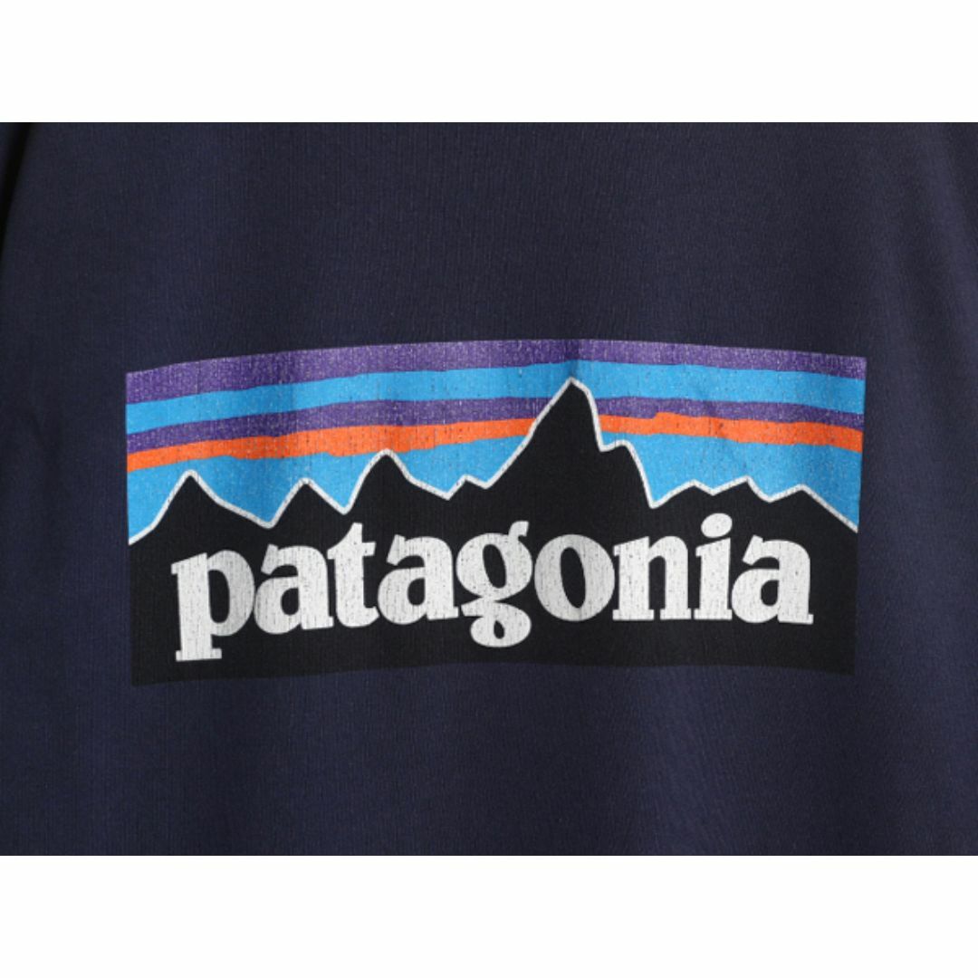 patagonia(パタゴニア)の18年製 パタゴニア 両面 プリント 半袖 Tシャツ メンズ XL Patagonia アウトドア 大きいサイズ P-6 ボックスロゴ バックプリント ネイビー メンズのトップス(Tシャツ/カットソー(半袖/袖なし))の商品写真