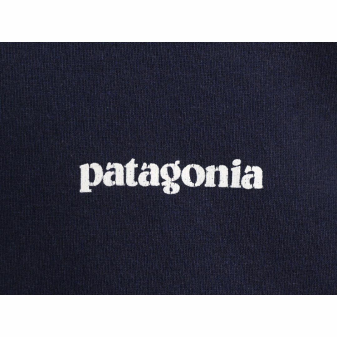 patagonia(パタゴニア)の18年製 パタゴニア 両面 プリント 半袖 Tシャツ メンズ XL Patagonia アウトドア 大きいサイズ P-6 ボックスロゴ バックプリント ネイビー メンズのトップス(Tシャツ/カットソー(半袖/袖なし))の商品写真