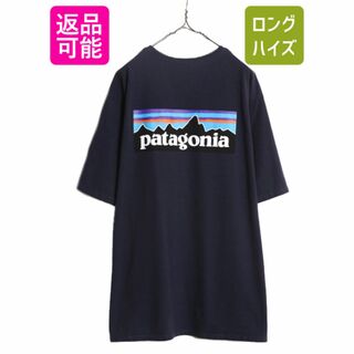 パタゴニア(patagonia)のパタゴニア 両面 プリント 半袖 Tシャツ メンズ XXL / Patagonia アウトドア フィッツロイ P-6 バックプリント ボックスロゴ 大きいサイズ(Tシャツ/カットソー(半袖/袖なし))