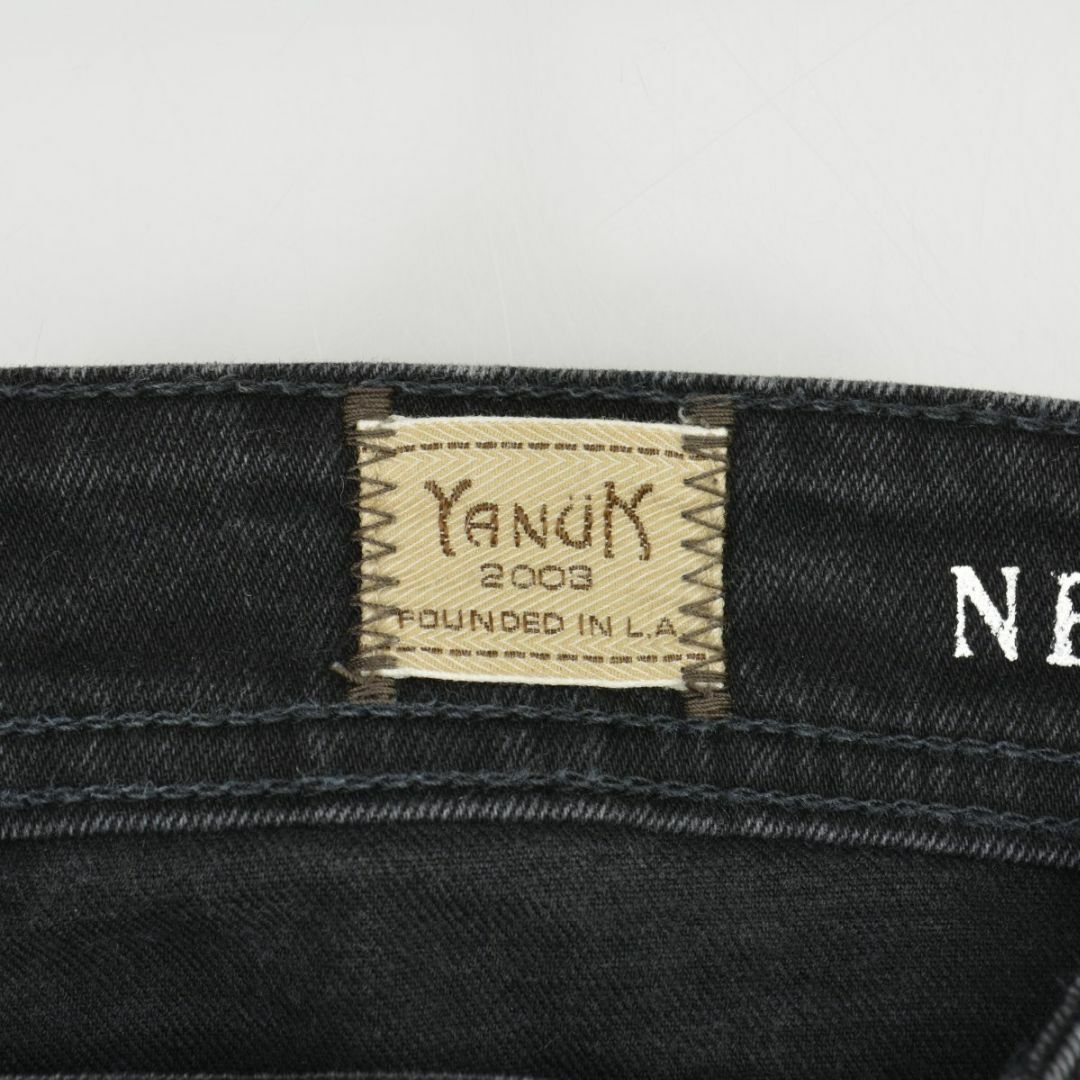 YANUK(ヤヌーク)の【YANUK】NEIL タイトスリムテーパード ブラックデニムパンツ メンズのパンツ(デニム/ジーンズ)の商品写真
