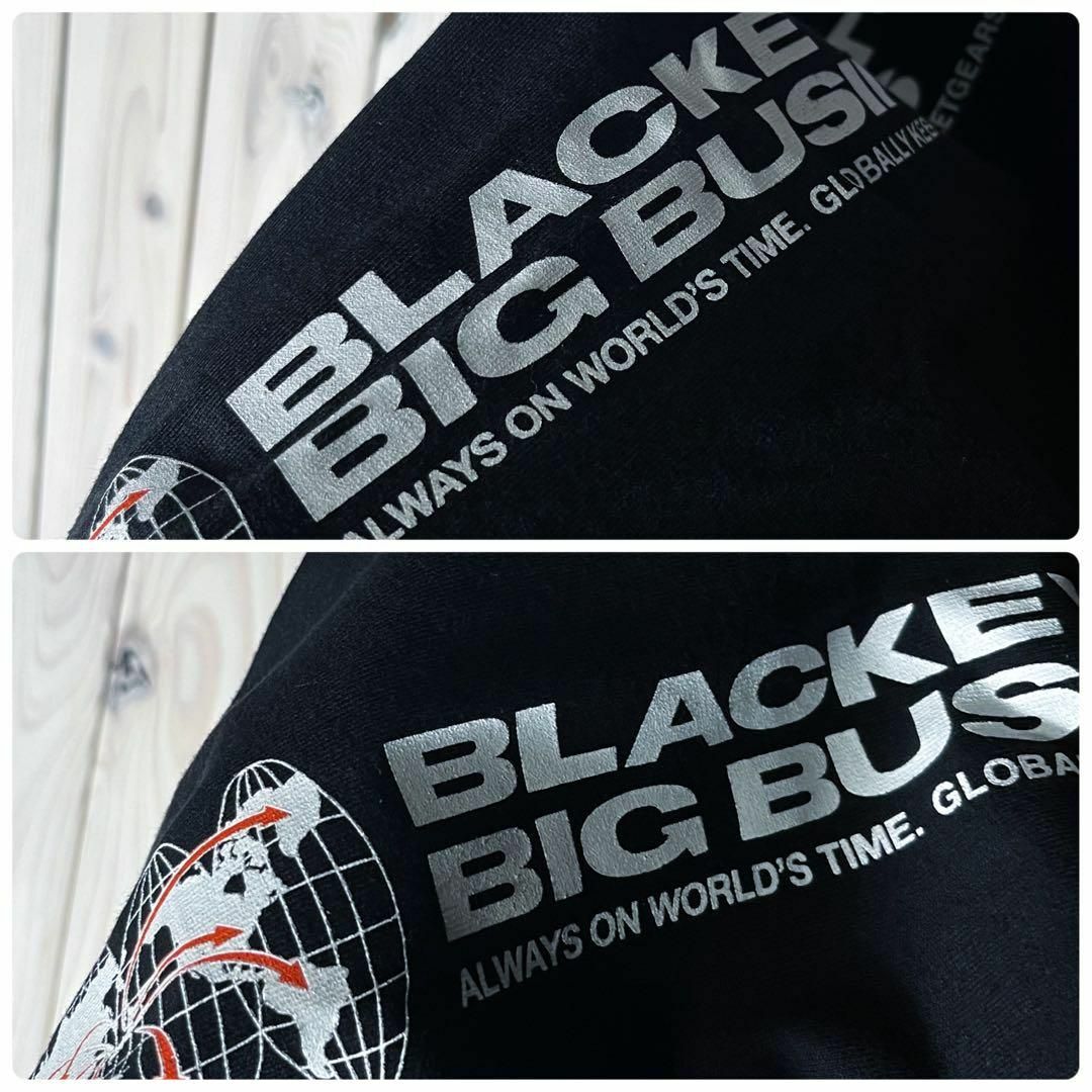 【極美品 L】ブラックアイパッチ スリーブロゴ ロンT 黒 メンズのトップス(Tシャツ/カットソー(七分/長袖))の商品写真