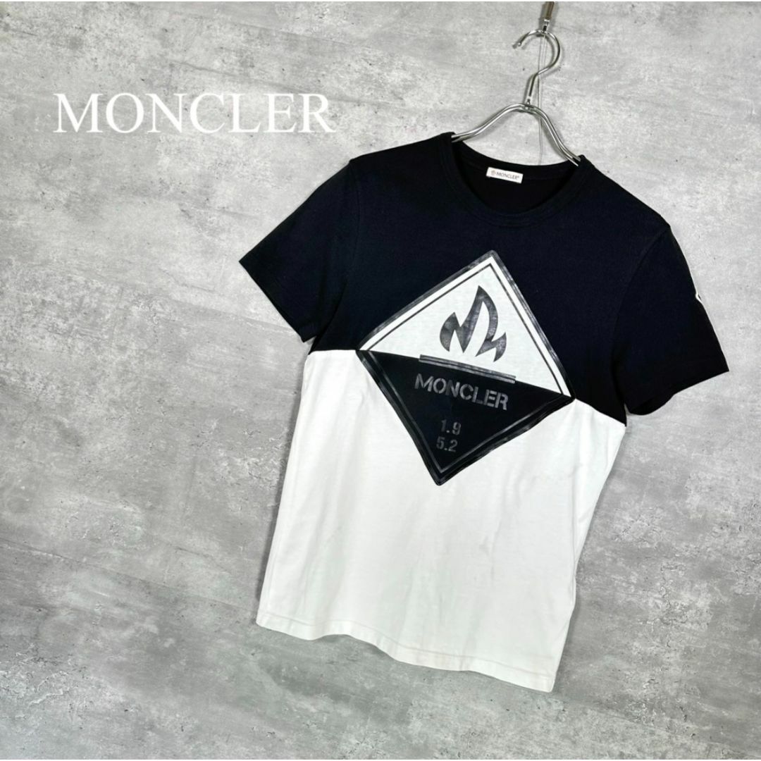 MONCLER(モンクレール)の『MONCLER』モンクレール (XS) ロゴワッペン付き Tシャツ レディースのトップス(Tシャツ(半袖/袖なし))の商品写真