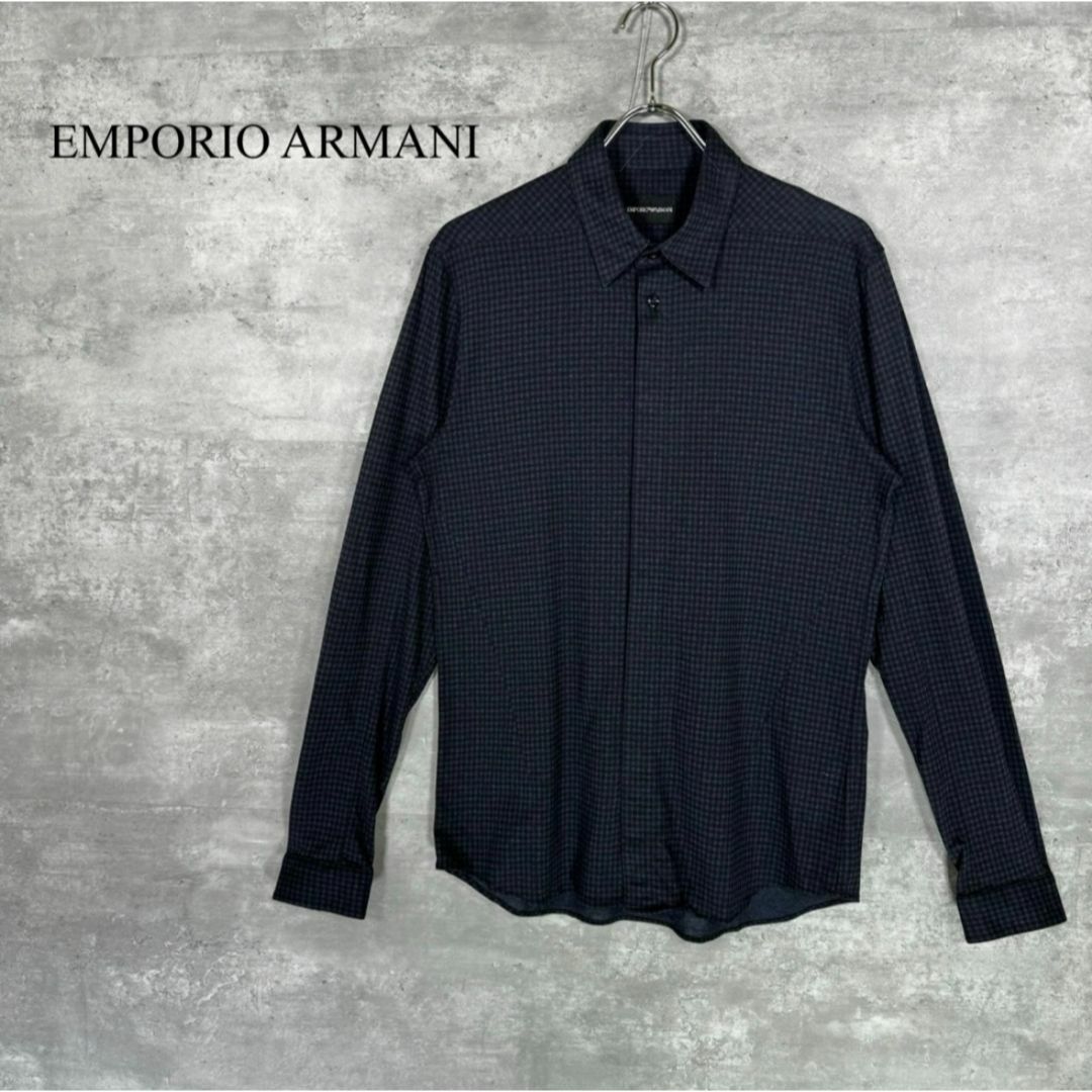 Emporio Armani(エンポリオアルマーニ)の『EMPORIO ARMANI』エンポリオアルマーニ (39) チェック柄シャツ メンズのトップス(シャツ)の商品写真