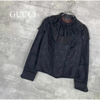 『GUCCI』グッチ (40) フリルレースブラウス