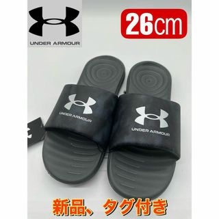 アンダーアーマー(UNDER ARMOUR)の新品　アンダーアーマー　アンサグラフィック スポーツサンダル ブラック26.0㎝(サンダル)