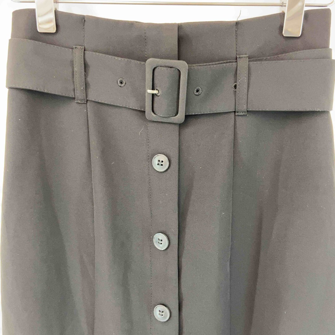 INGNI(イング)のINGNI イング レディース ブラック 無地 ベルト付き マーメイド ロングスカート レディースのスカート(ひざ丈スカート)の商品写真