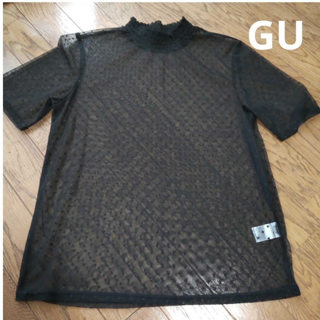 GU(ジーユー)のシースルー　ＧＵ レディースのトップス(カットソー(半袖/袖なし))の商品写真