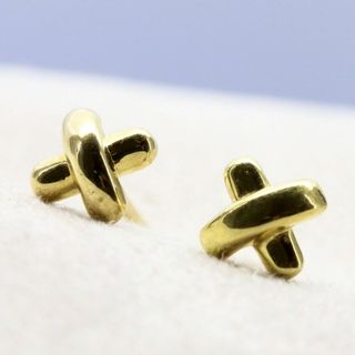 ティファニー(Tiffany & Co.)のティファニー クロスステッチ ピアス K18 キャッチ無/24-471S(ピアス)