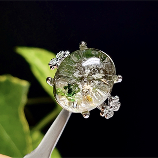 ガーデンクォーツ　リング　シルバーリング 指輪　天然石　水晶【超美品】26(リング(指輪))