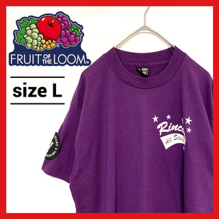 フルーツオブザルーム(FRUIT OF THE LOOM)の90s 古着 フルーツオブザルーム Tシャツ ワッペン ゆるダボ L (Tシャツ/カットソー(半袖/袖なし))