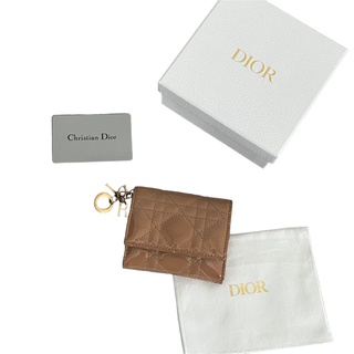 Christian Dior - 早い者勝ち Dior ディオール カナージュ ロータスウォレット 三つ折り財布 