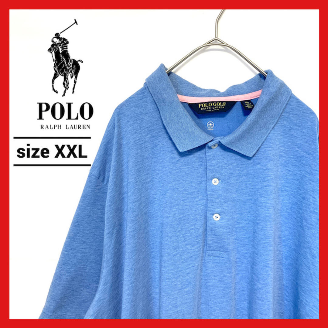 POLO RALPH LAUREN(ポロラルフローレン)の90s 古着 ポロゴルフラルフローレン 半袖ポロシャツ ゆるダボ XXL  メンズのトップス(ポロシャツ)の商品写真