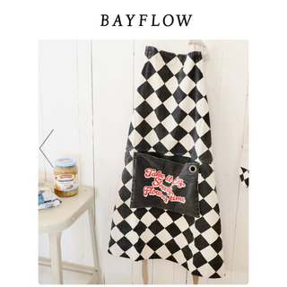 BAYFLOW - 【新品未使用】BAYFLOW クラシックプリントエプロン  パッカブルエプロン