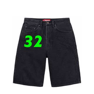 シュプリーム(Supreme)のSupreme Script Baggy Denim Short black(デニム/ジーンズ)